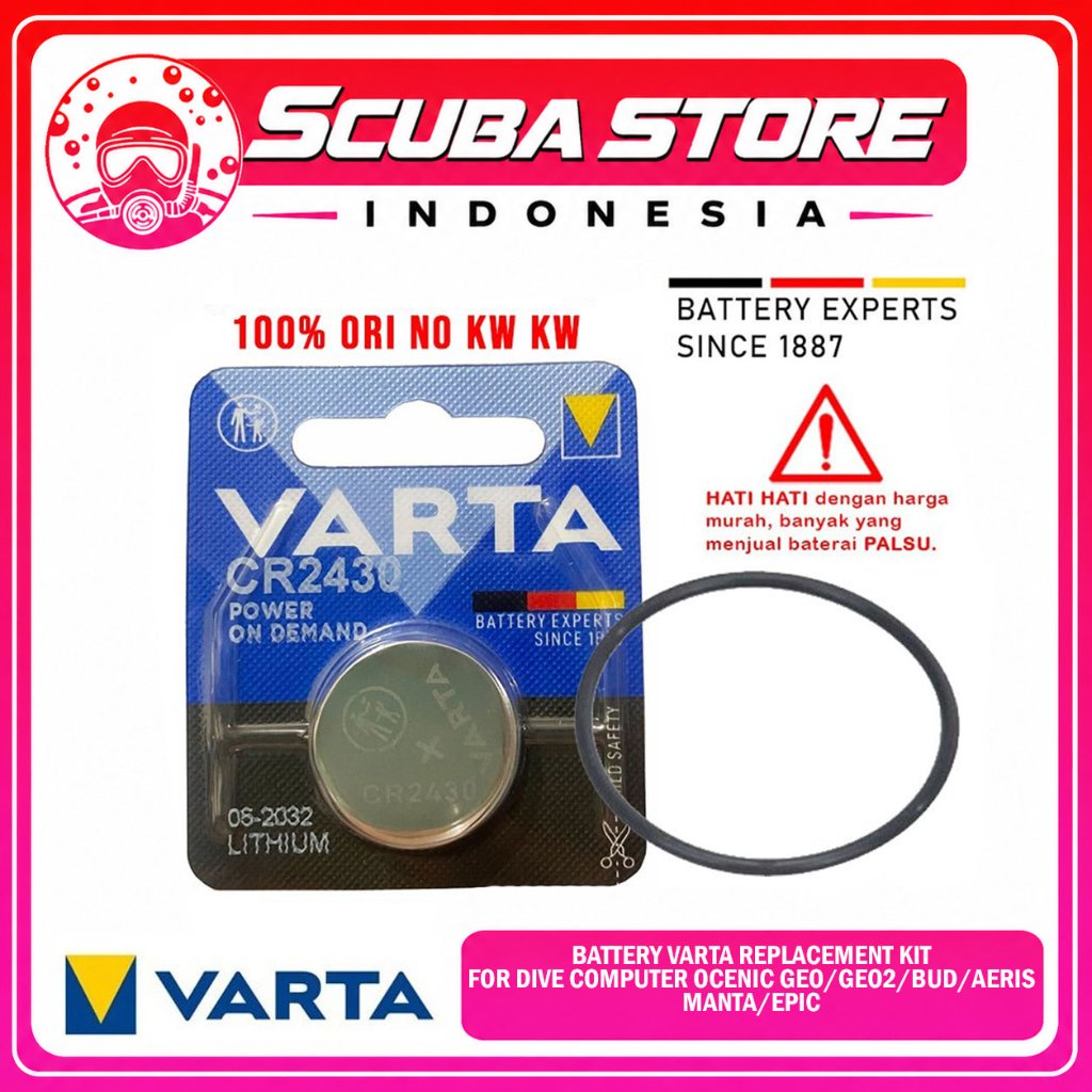 CR2430 Battery Replacement Kit Varta Dive Computer Suunto Oceanic Geo/Geo2/Bud/Aeris/Epic Scuba Divi