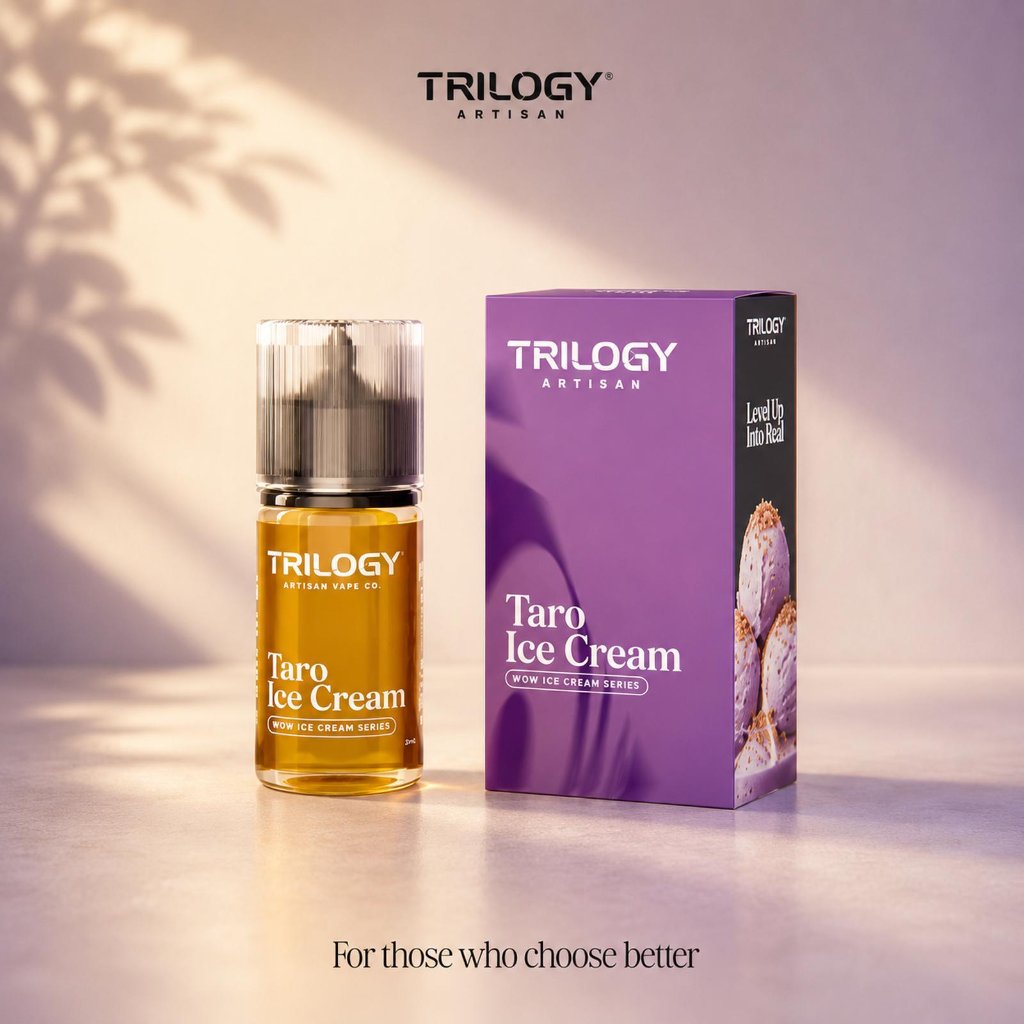 WOW V3 TARO ICE CREAM 30ML 15MG 35MG SALTNIC BY TRILOGY ARTISAN
