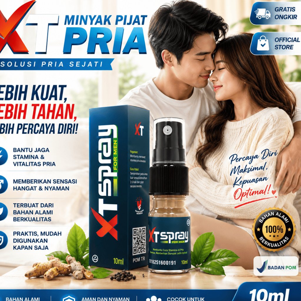 Spray Minyak Pijat Obat Kuat Pria Tahan Original BPOM
