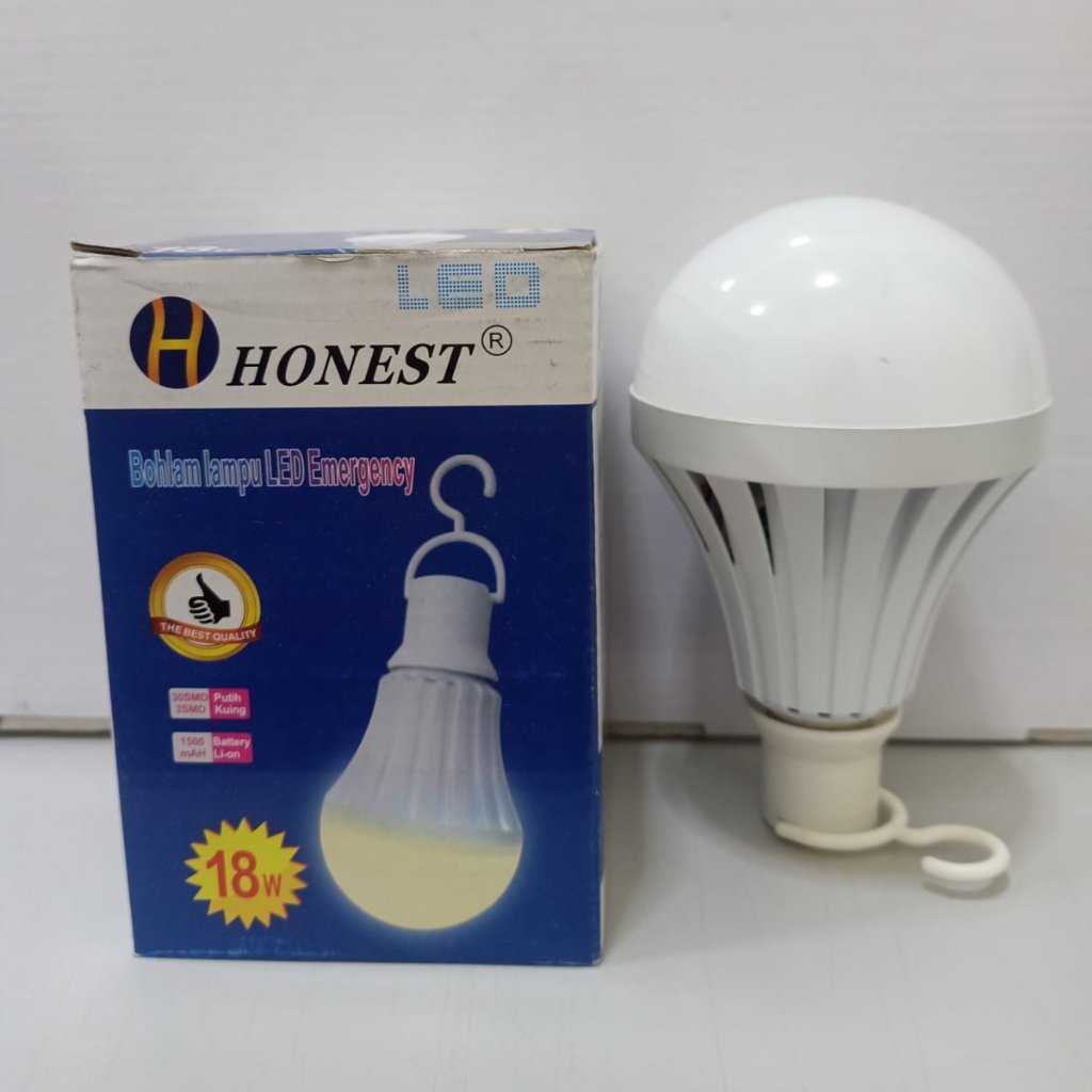 LAMPU EMERGENCY LED 18W 2 WARNA PUTIH+KUNING HONEST/Lampu LED Emergency Cahaya Putih+Kuning Hemat Li