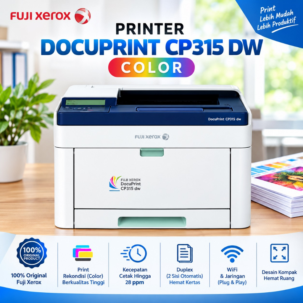 KARUNIA - PRINTER DOCUPRINT CP315 DW CP 315 DW COLOR SECOND