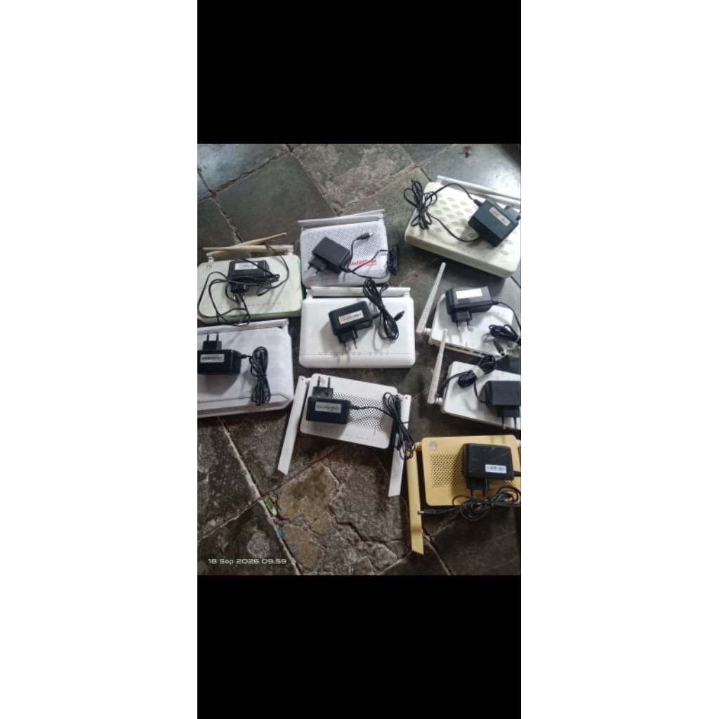 modem bekas + adaptor