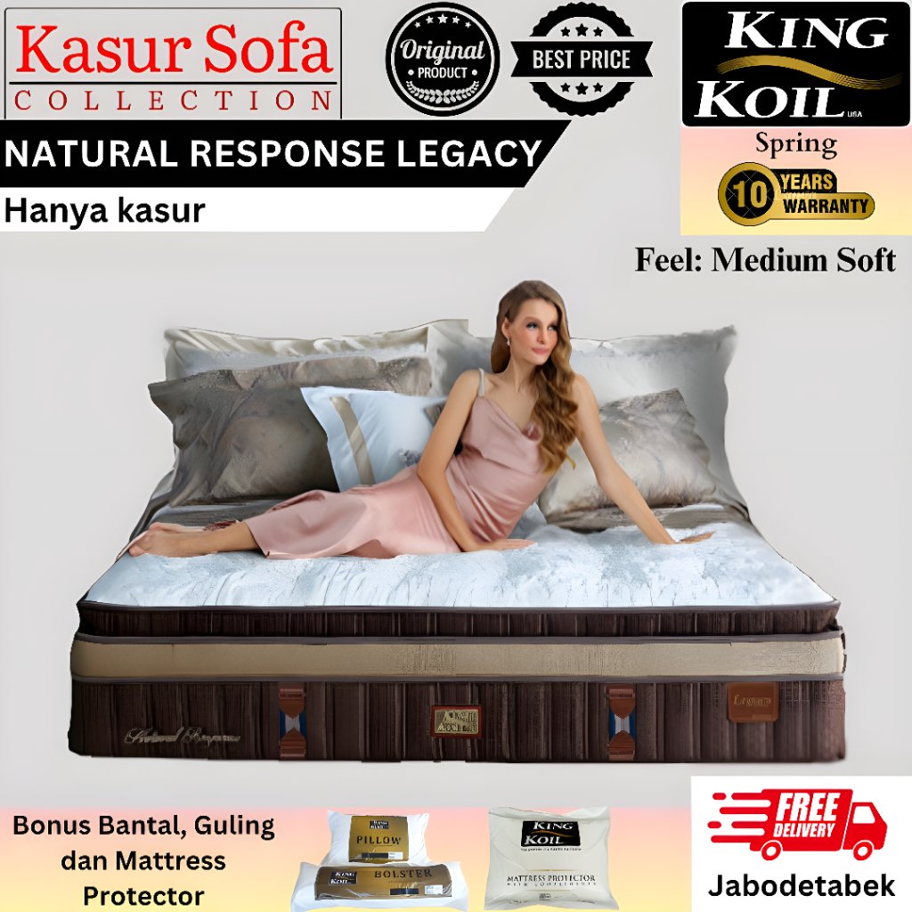 King Koil Natural Response Legacy (Hanya Kasur)/Matrass/Mattress/Springbed KingKoil Latex (Medium)