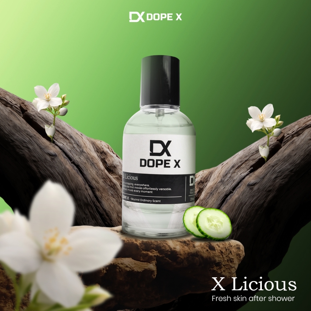DOPE X - Parfum Pria Wanita Original Wangi Elegan Fresh Soft Tahan Lama | X Licious