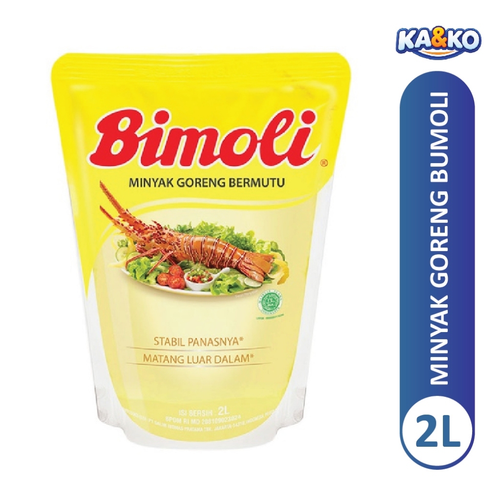 Minyak Goreng Bimoli 2 Liter Pouch Minyak Nabati Pengolahan Makanan Gorengan Kuliner Harian