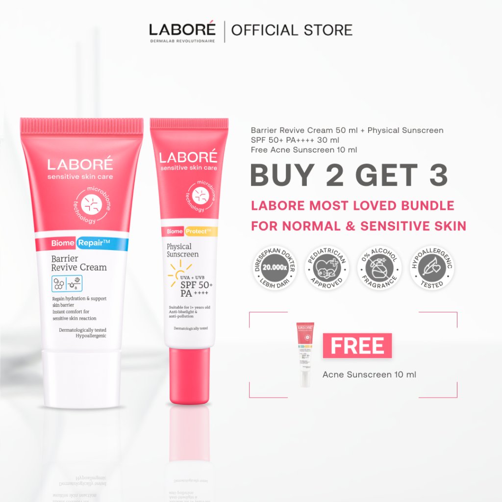 LABORÉ Dermalab Revolutionaire Most Loved Bundle For Normal and Sensitive Skin (Reguler Big-Size) - 