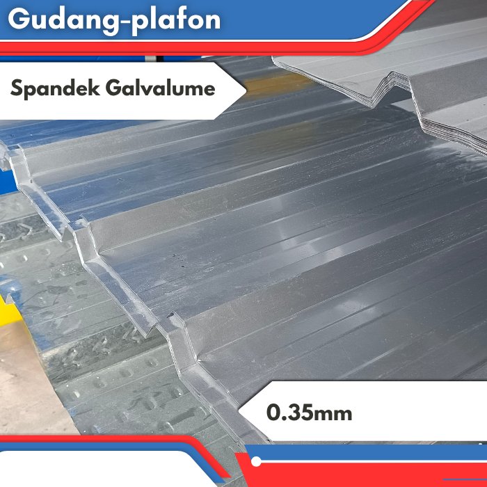 Spandek Galvalum / Spandek 0,35mm / Atap Galvalum / Spandek polos