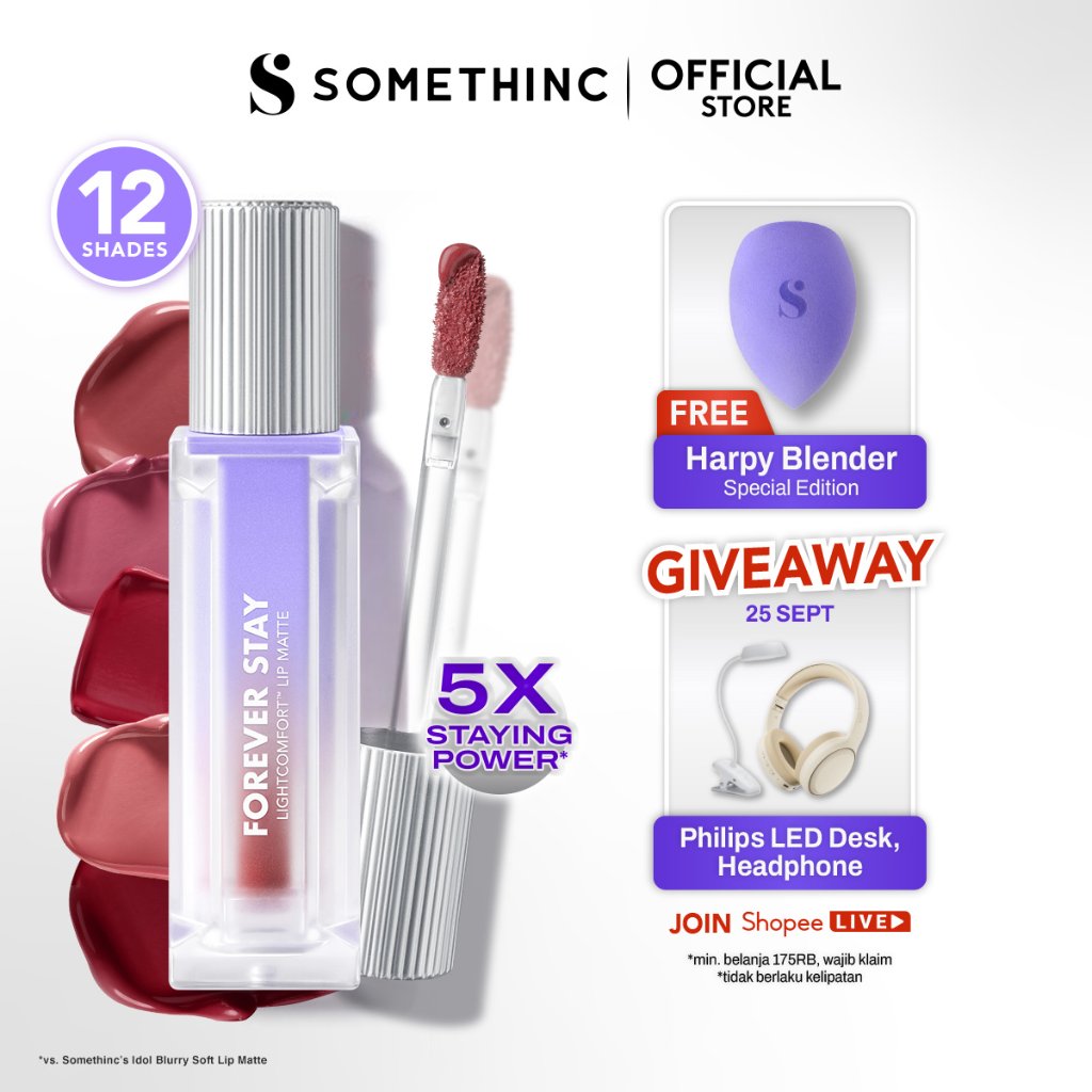 SOMETHINC Foreverstay Lightcomfort™ Lip Matte | Lip Matte Transferproof, Blurring, Non-Drying