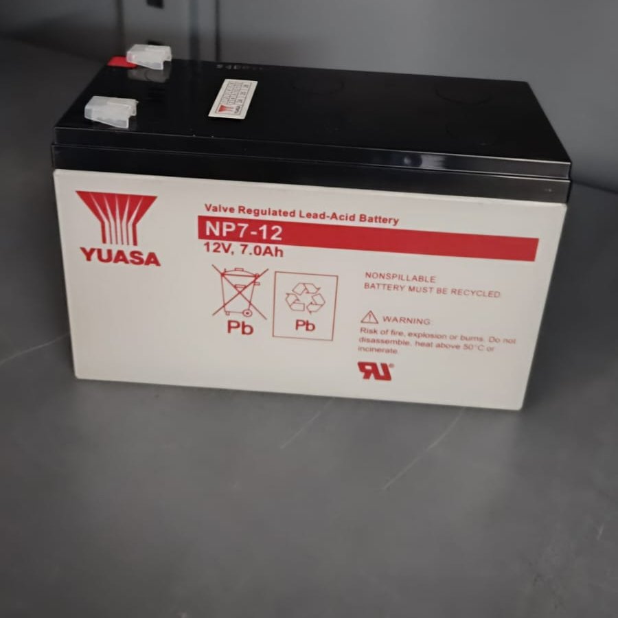 Yuasa 7ah Aki kering (MF battery) Yuasa 12v 12volt 7Ah 7 Ampere aki UPS aki mobil mainan sprayer ORI