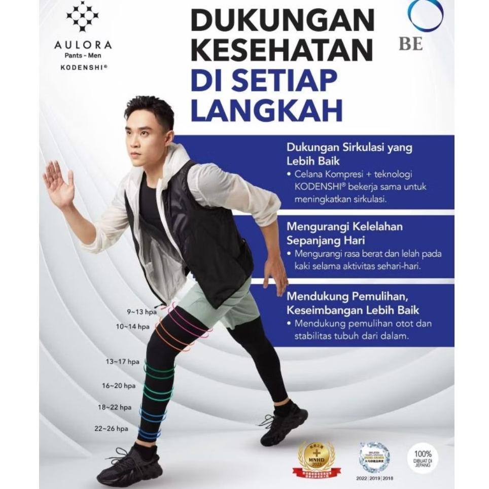 AULORA Pants with KODENSHI® Men ORIGINAL - Legging celana kesehatan pria terapi memperlancar peredar
