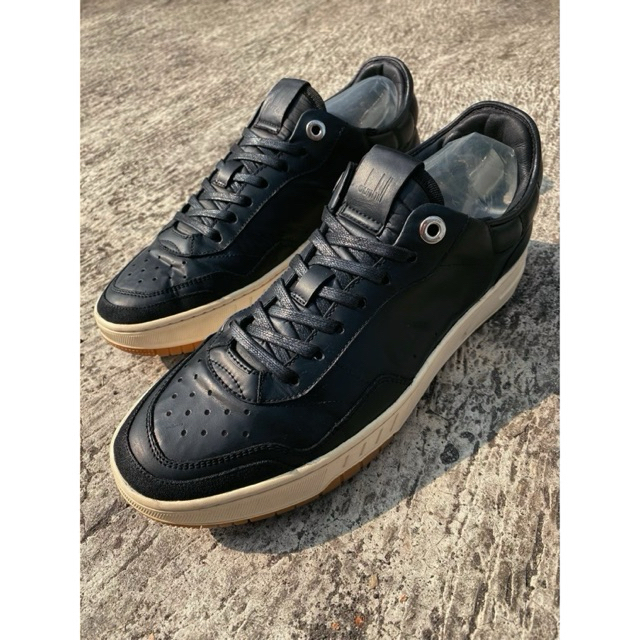 DUNHILL COURT ELITE LUX SNEAKERS LEATHER - SIZE 39 - 100% AUTHENTIC - SEPATU ITALY CASUAL SNEAKERS