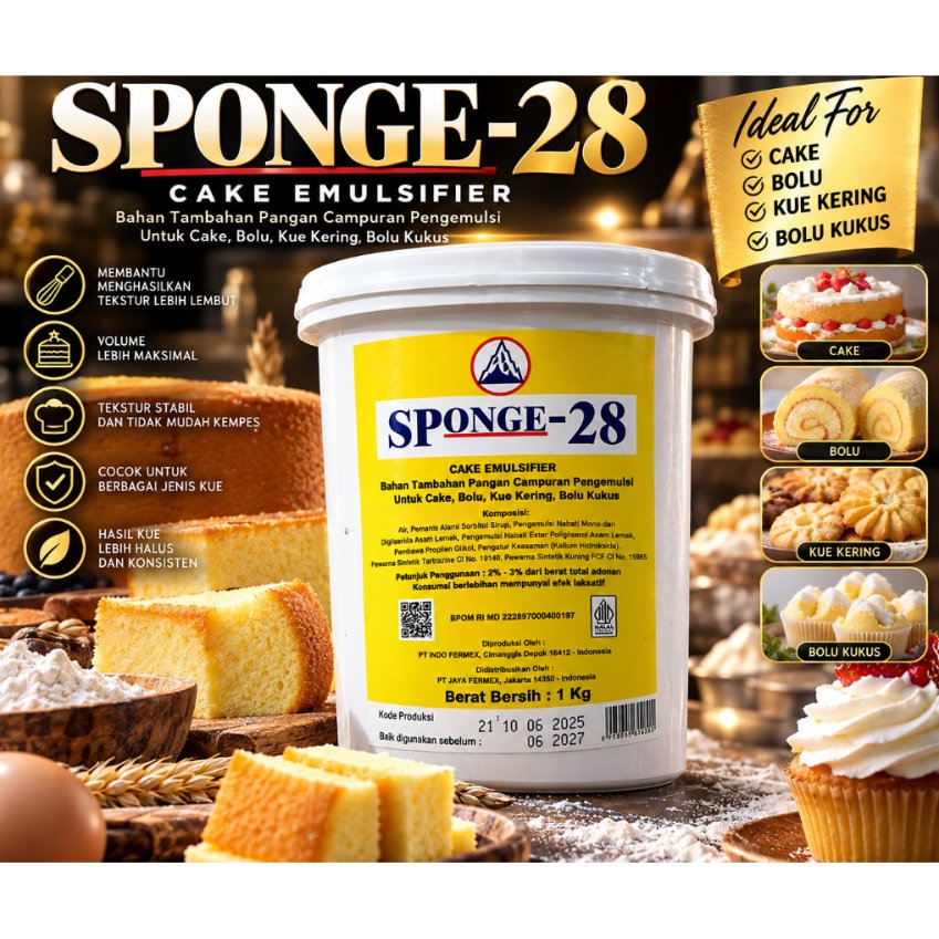 Cake Emulsifier Sponge 28 / Sponge 28 / SP Sponge 28 - 1 KG