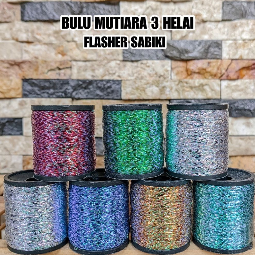 Benang Bulu Kilat Mutiara Flasher Untuk Pancing