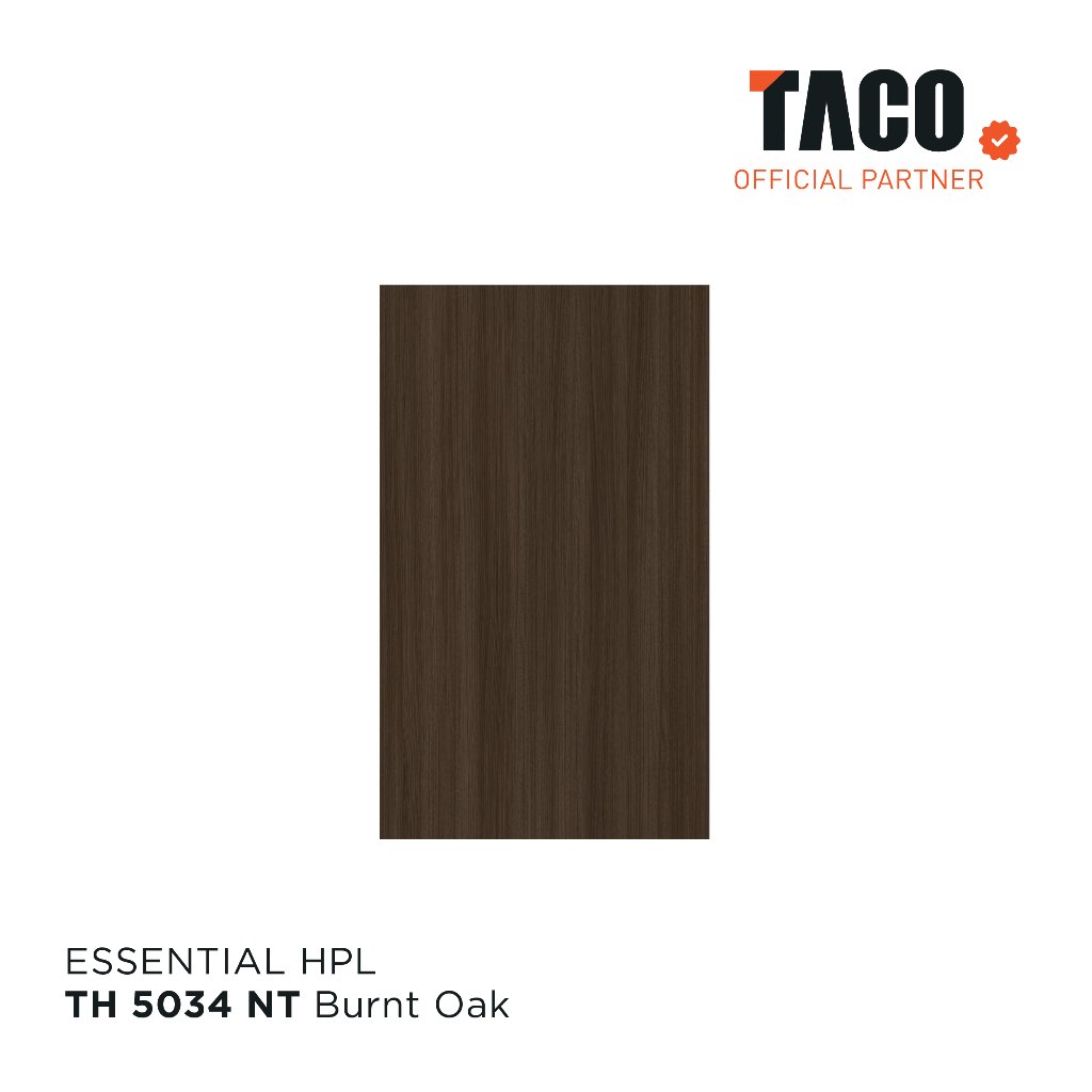 TACO Laminate HPL Serat Kayu Per 1 Lembar 122CM X 244CM - TH 5034 NT Burnt Oak