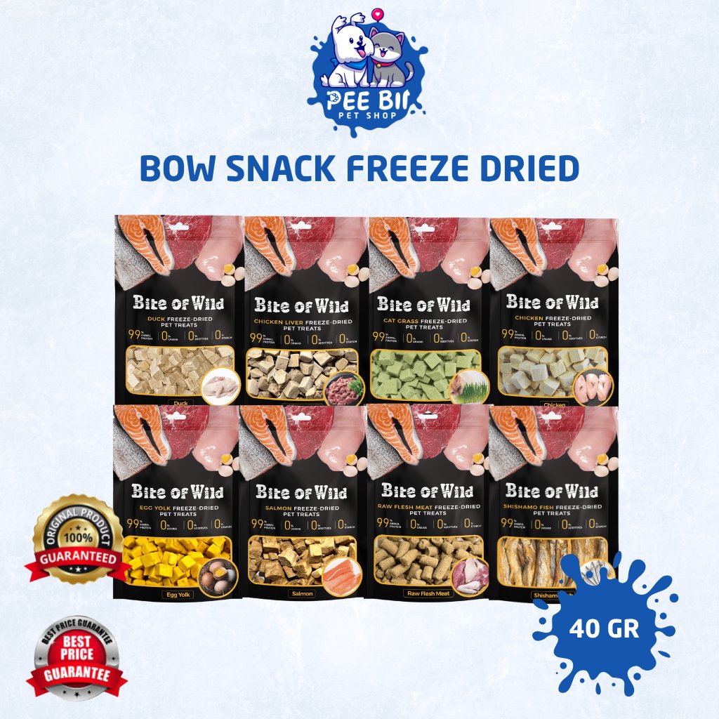 BOW SNACK FREEZE DRIED / MAKANAN KUCING SNACK KUCING KERING