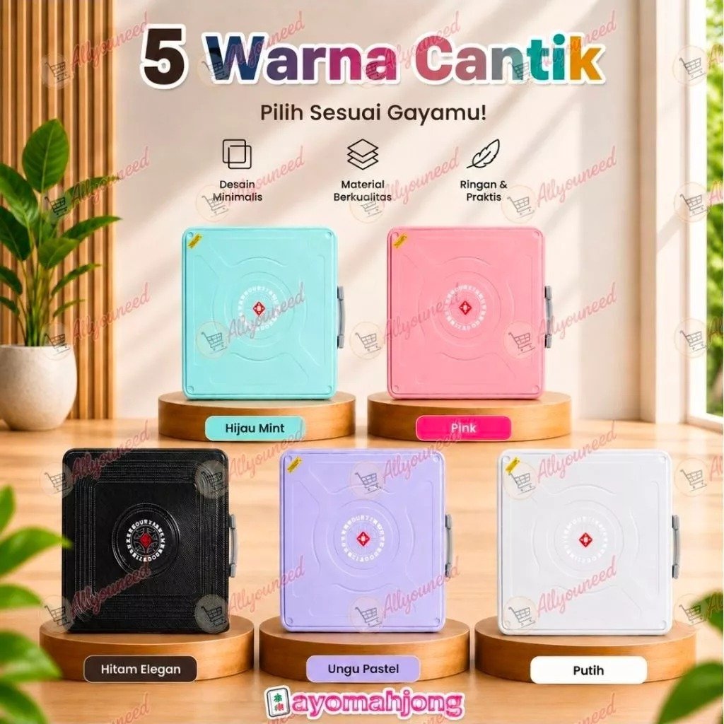 READY Meja Mahjong Portable Meja mahjong otomatis elektrik