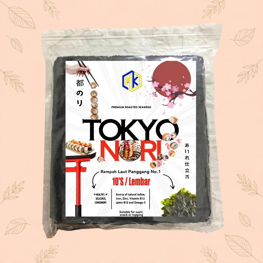 Nori Tokyo 50 Lembar Gurih / Nori 50 Sheet / Sushi Nori 50 Lembar