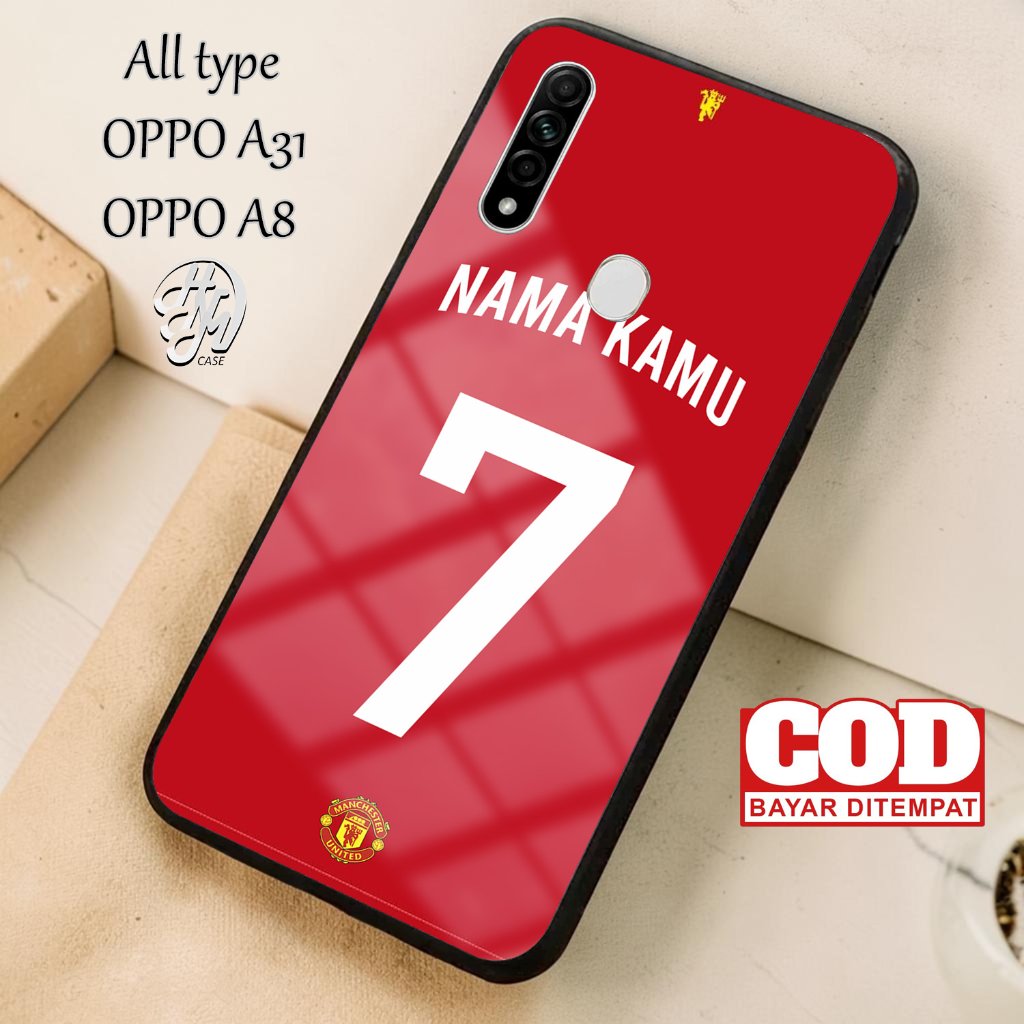 Casing Hp Untuk Oppo A31 / Oppo A8 Terbaru - Fashion Nomor Punggung Case Murah Softcase Hardcase Glo