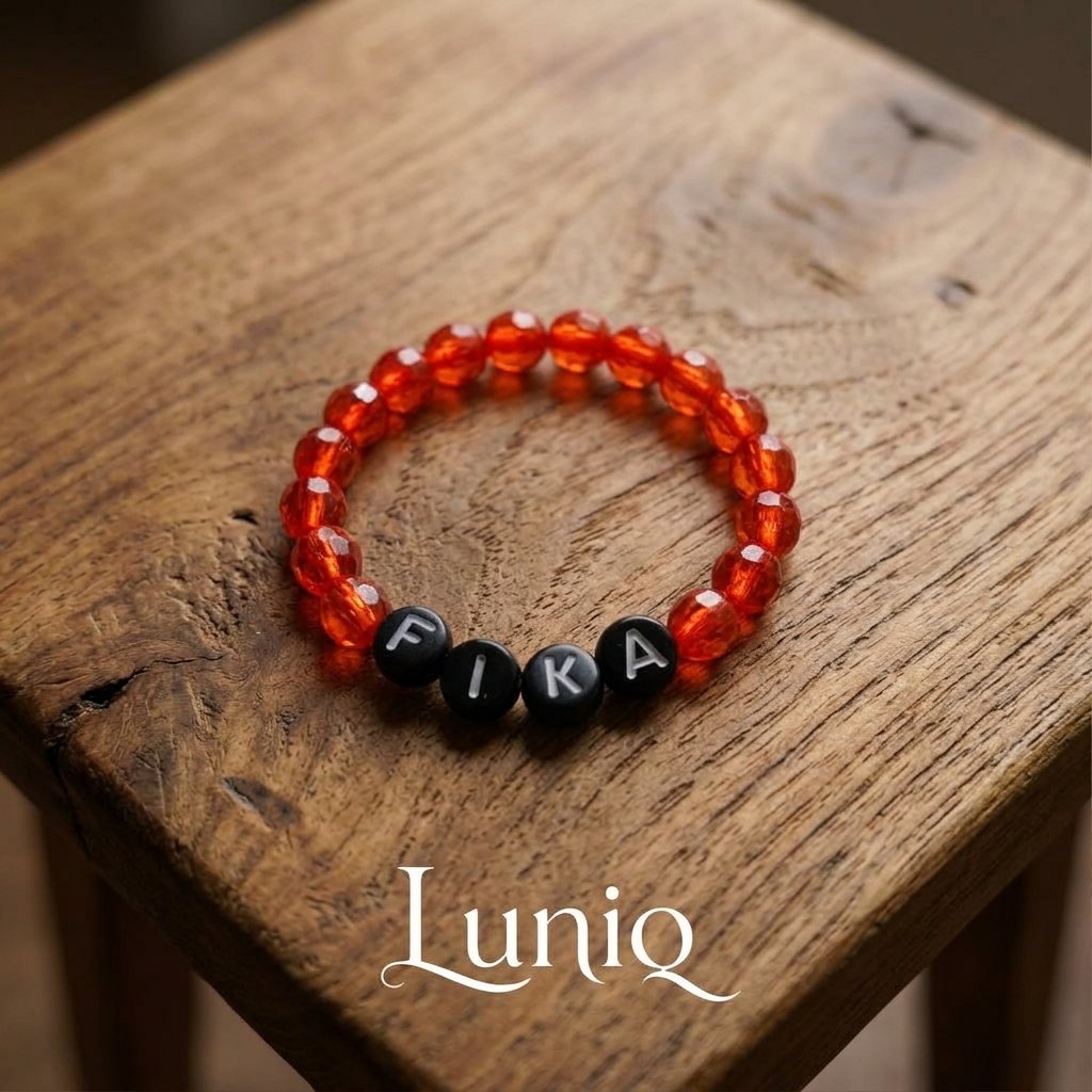 Gelang Bayi Anak Custom Nama Manik Merjan Telonan Monte Merah Gelang Bayi Mute Merah