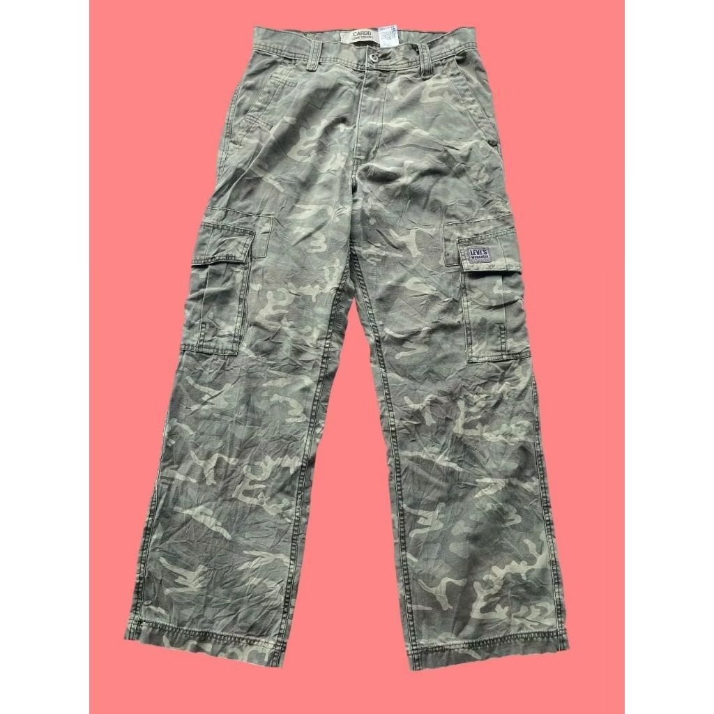 Celana Panjang Trousers Cargo Levis Original Workwear Camouflage Patern