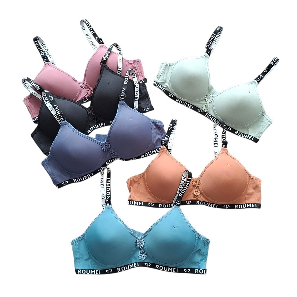 BRA BH WANITA BUSA TIPIS  KOMBINASI TALI TULISAN UKURAN 34 - 40