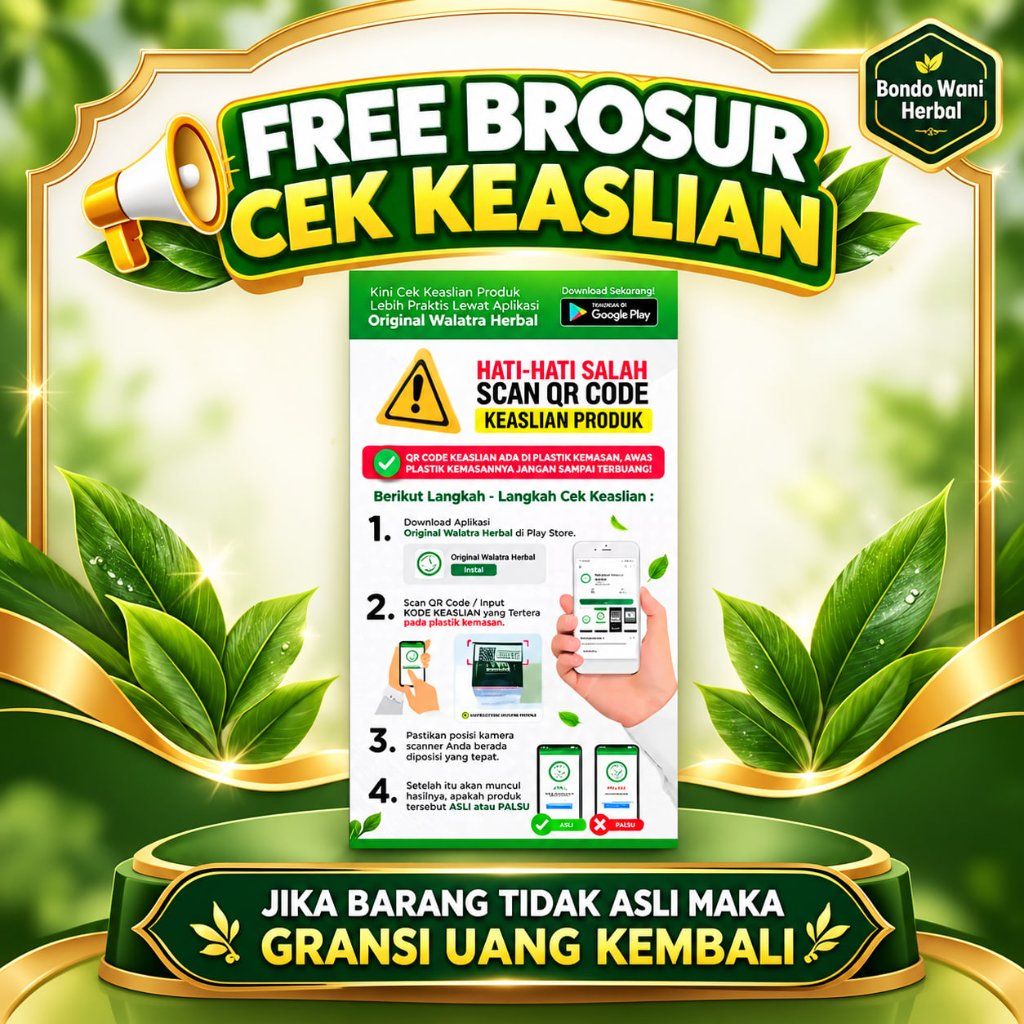 Brosur Cek Keaslian Herbal Cardina Squalene