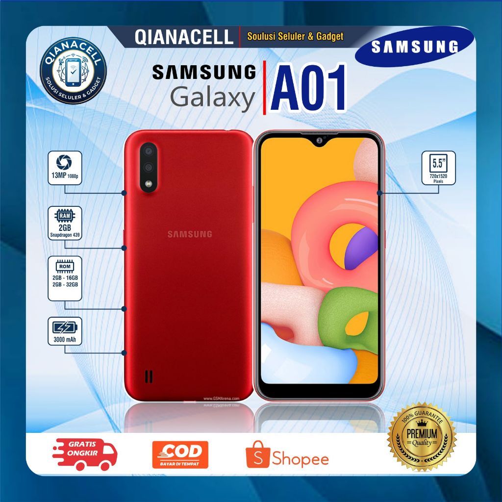 HP Samsung A01 Second Normal Siap Pakai
