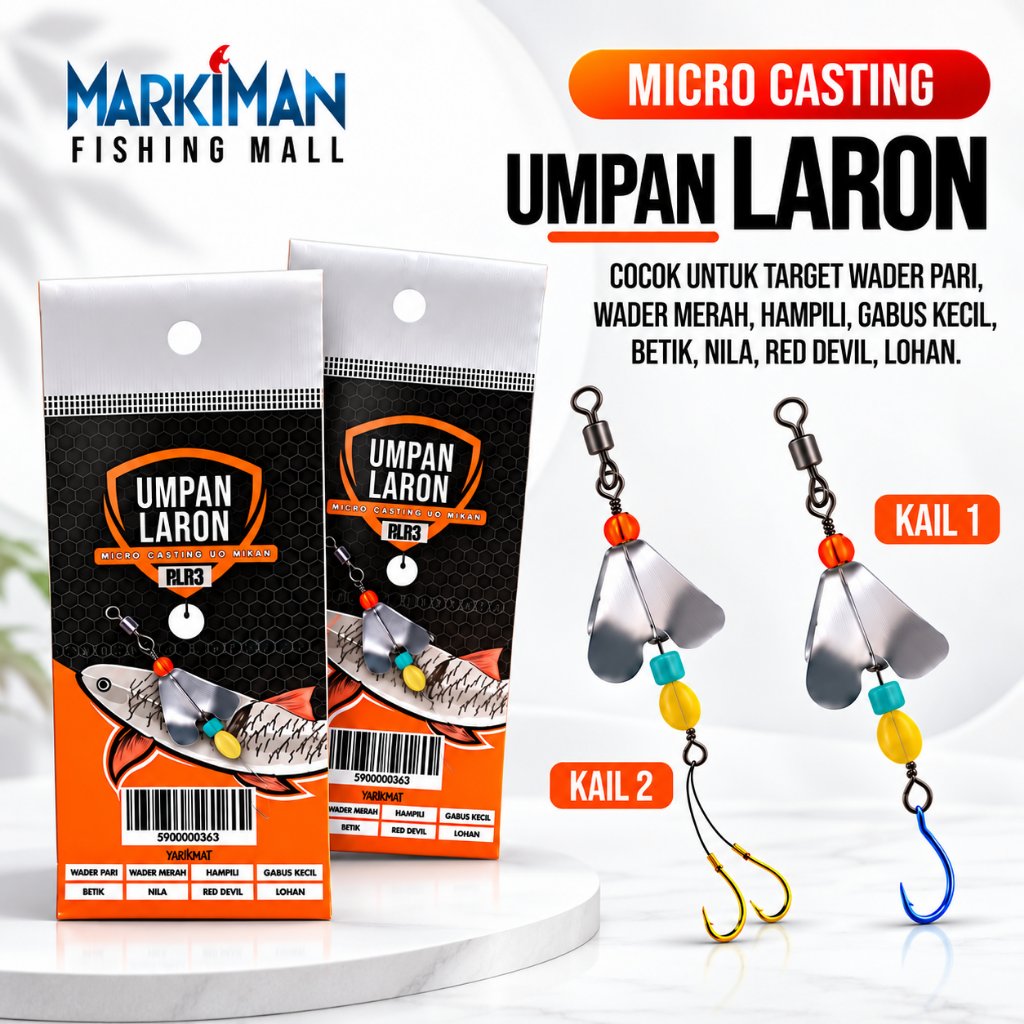Umpan Laron Lure Umpan Casting Wader Microfishing | Umpan Wader Tinggal Pakai Super Killer