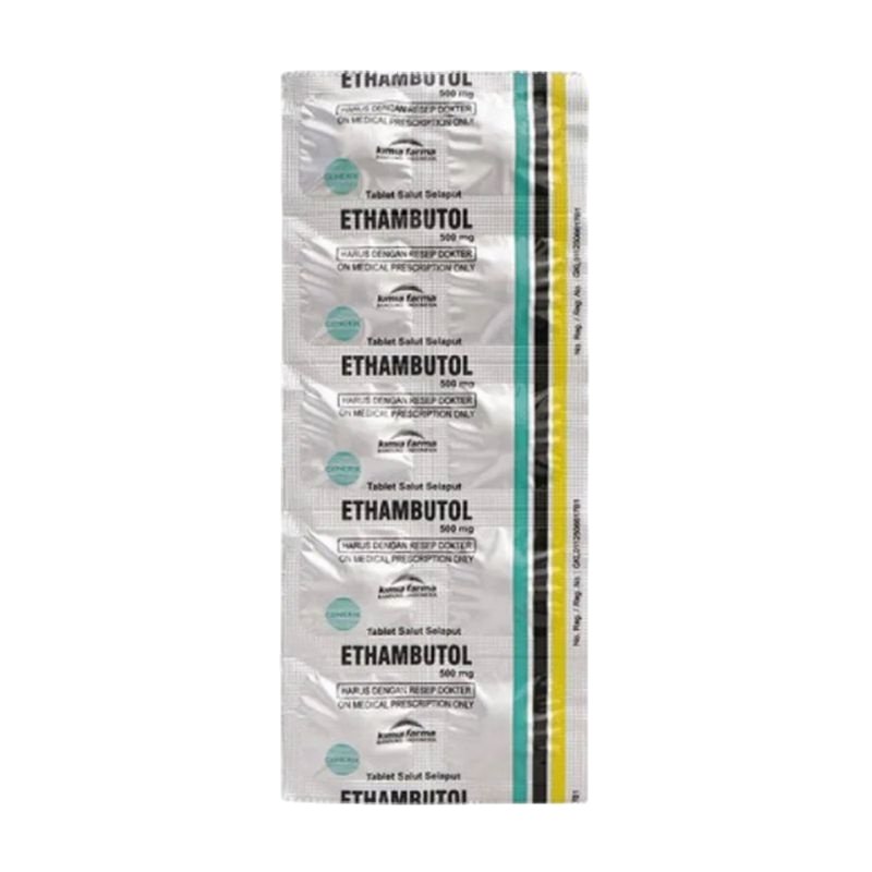ETHAMBUTOL 500MG STRIP 10 TABLET (Gen-Berno)