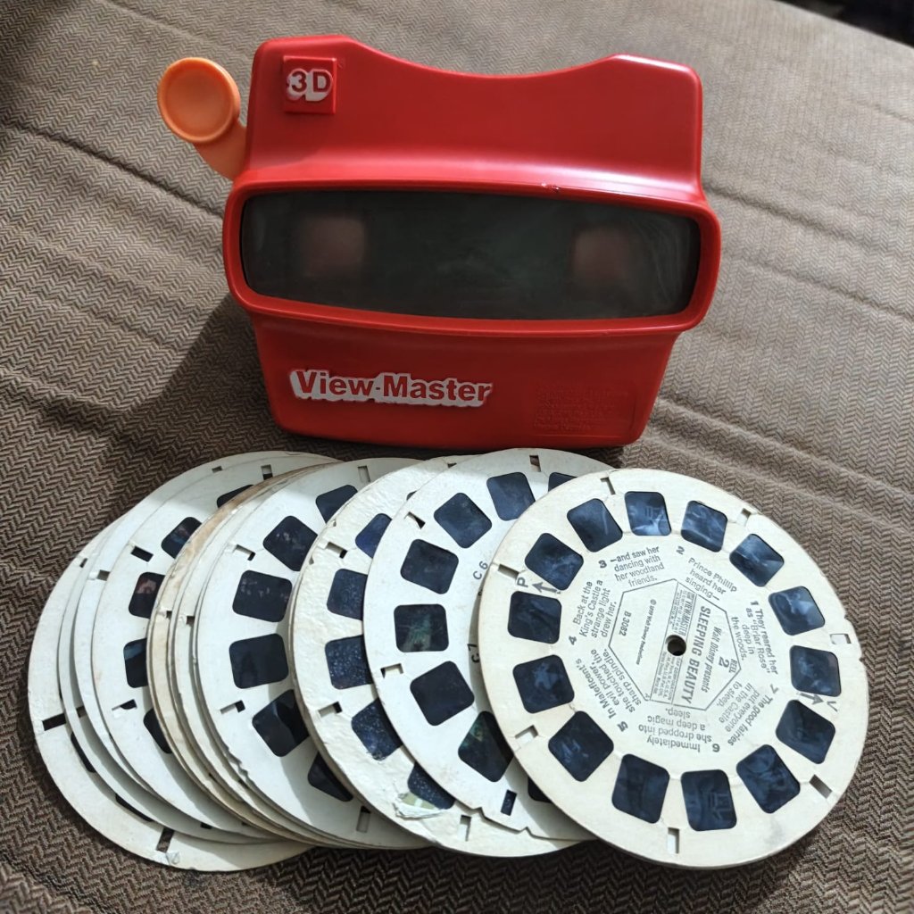 Vintage 3D Reel View-Master Slide Viewer (Film 22pc)