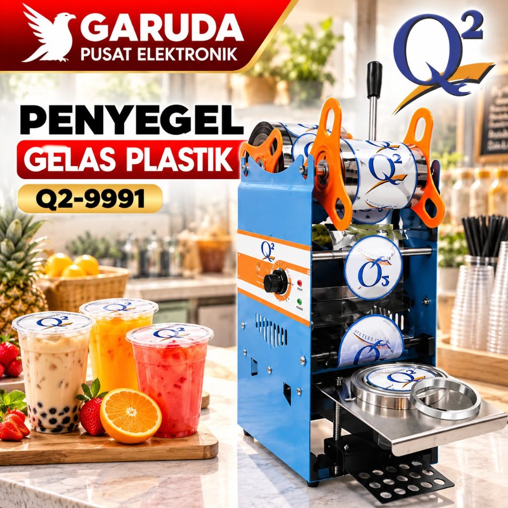 [READY COD]Mesin Cup Sealer - Press Gelas Plastik Manual Sealing Machine Q2 8881 12 - 16 Oz / Q2 999