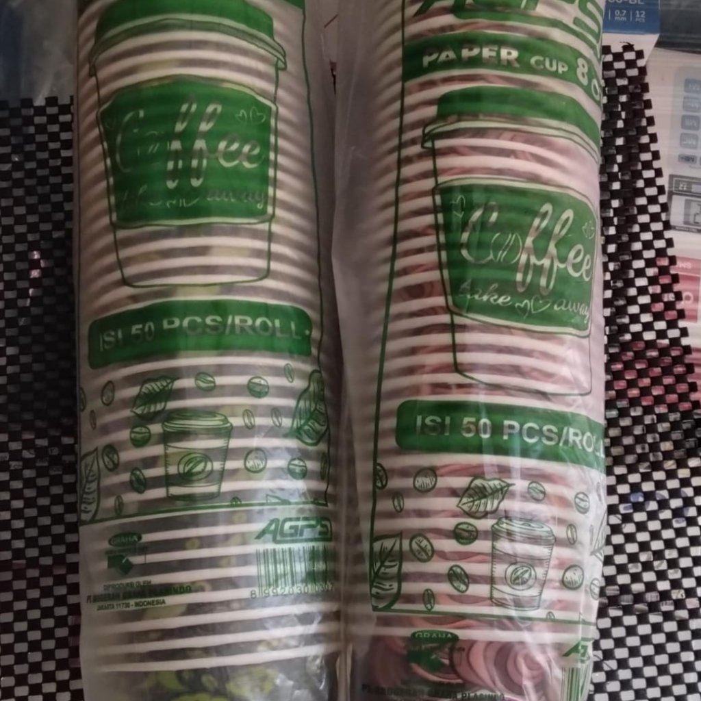 paper cup agps motif 8 oz