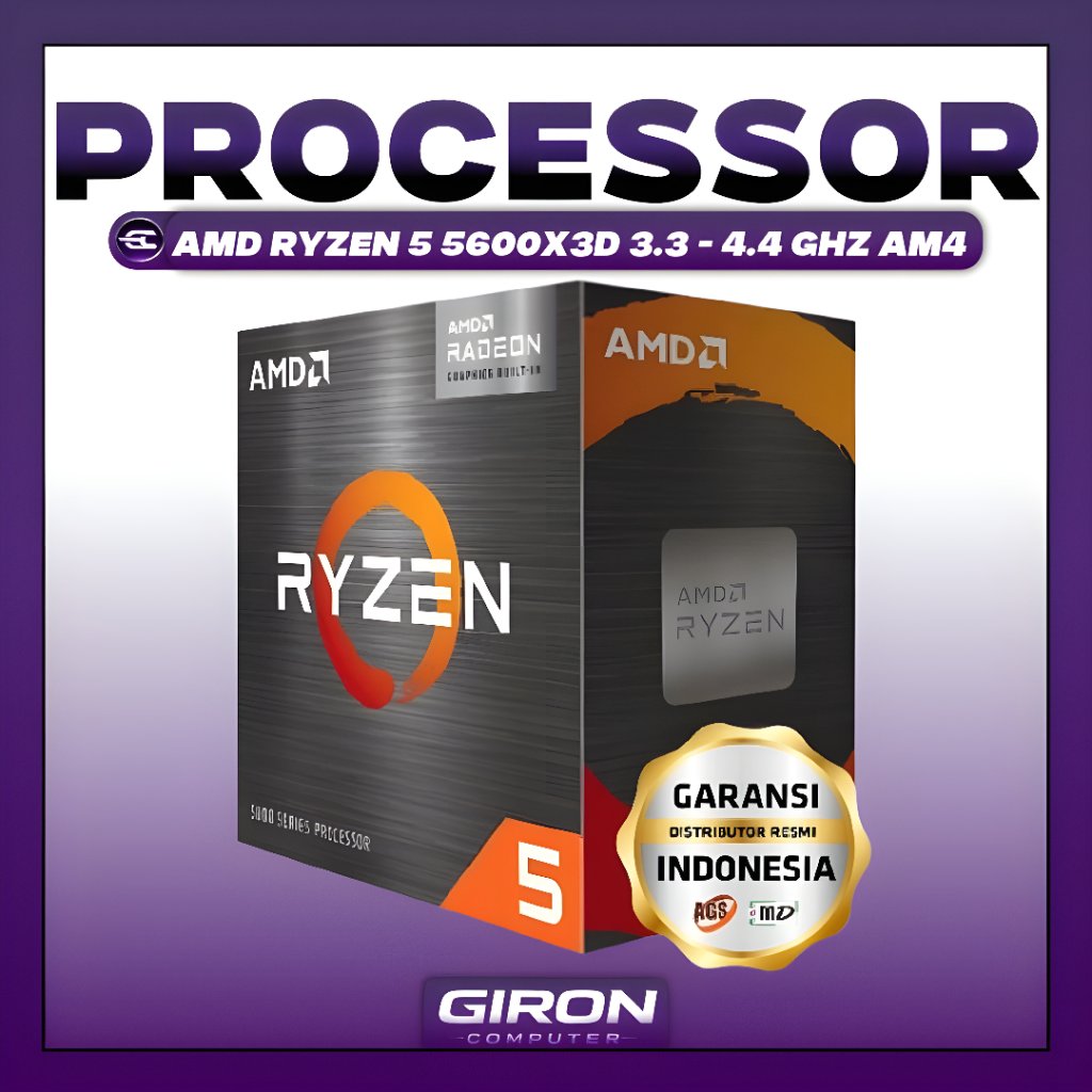Processor AMD Ryzen 5 5600X3D 3.3 - 4.4 GHz Socket AM4