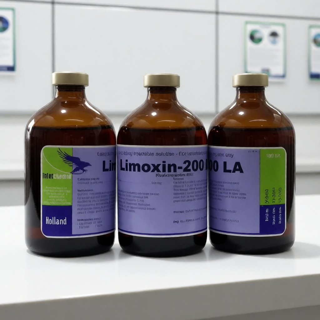 Limoxin 200 LA antibiotik injeksi obat hewan ayam