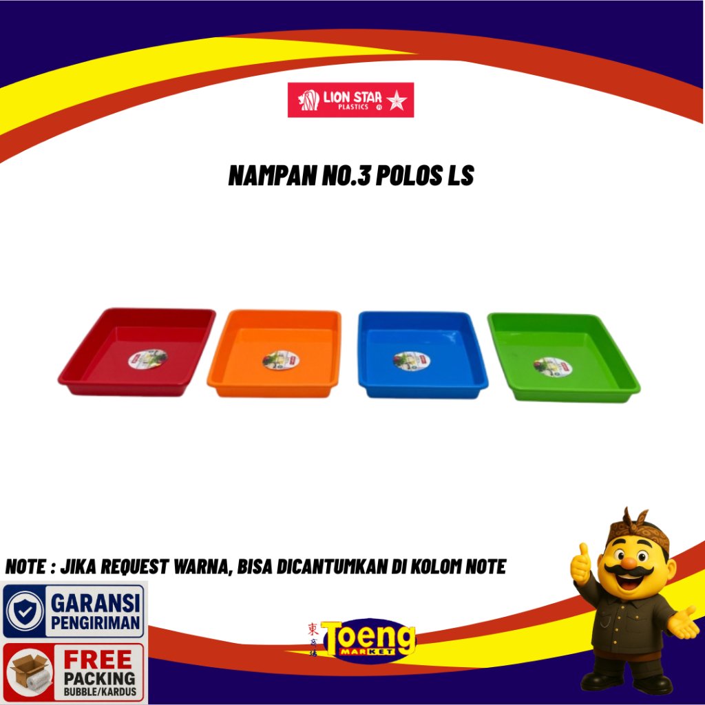 NAMPAN NO.3 POLOS LS / BAKI PLASTIK / NAMPAN PLASTIK LION STAR