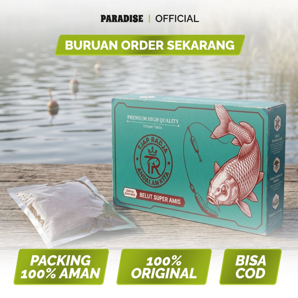 Umpan Ikan Mas Tjap Radja Belut Amis Campuran