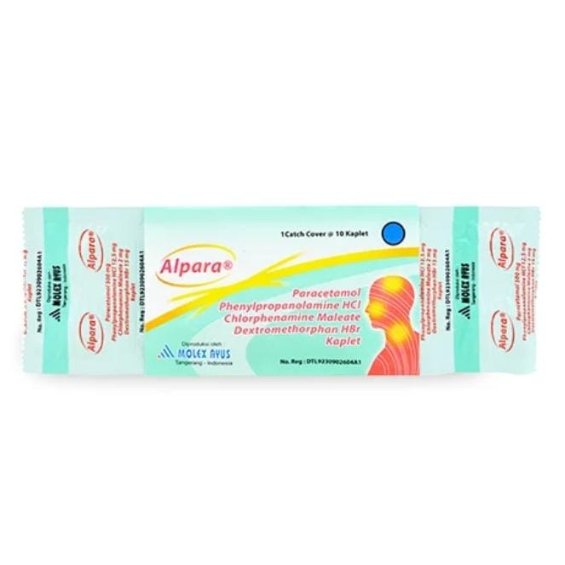 Alpara harga 10 tablet, obat batuk flu demam dewasa