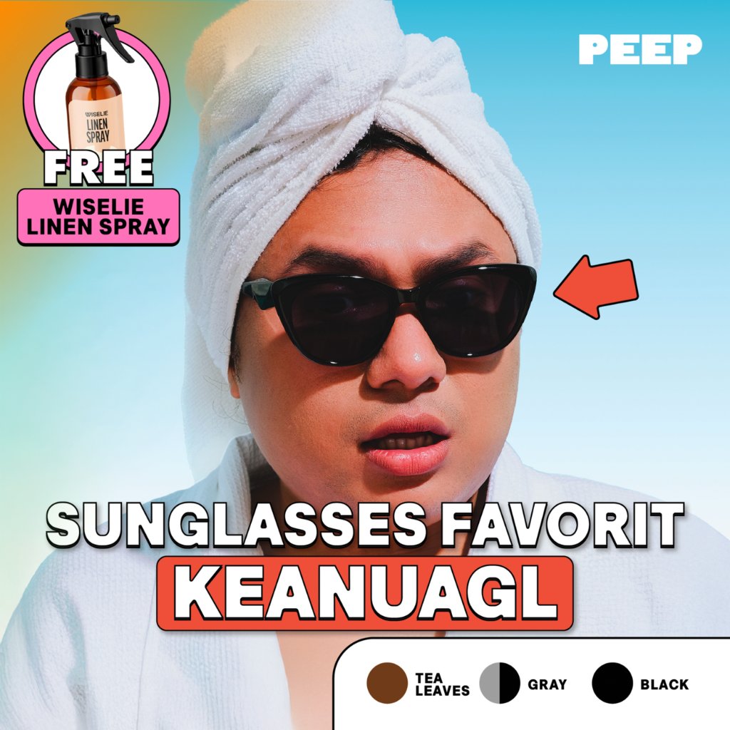 Peep Eyewear - Prody  Sunglasses | Kacamata Hitam Frame Cat Eye Unisex (Minus/Plus/Silinder)