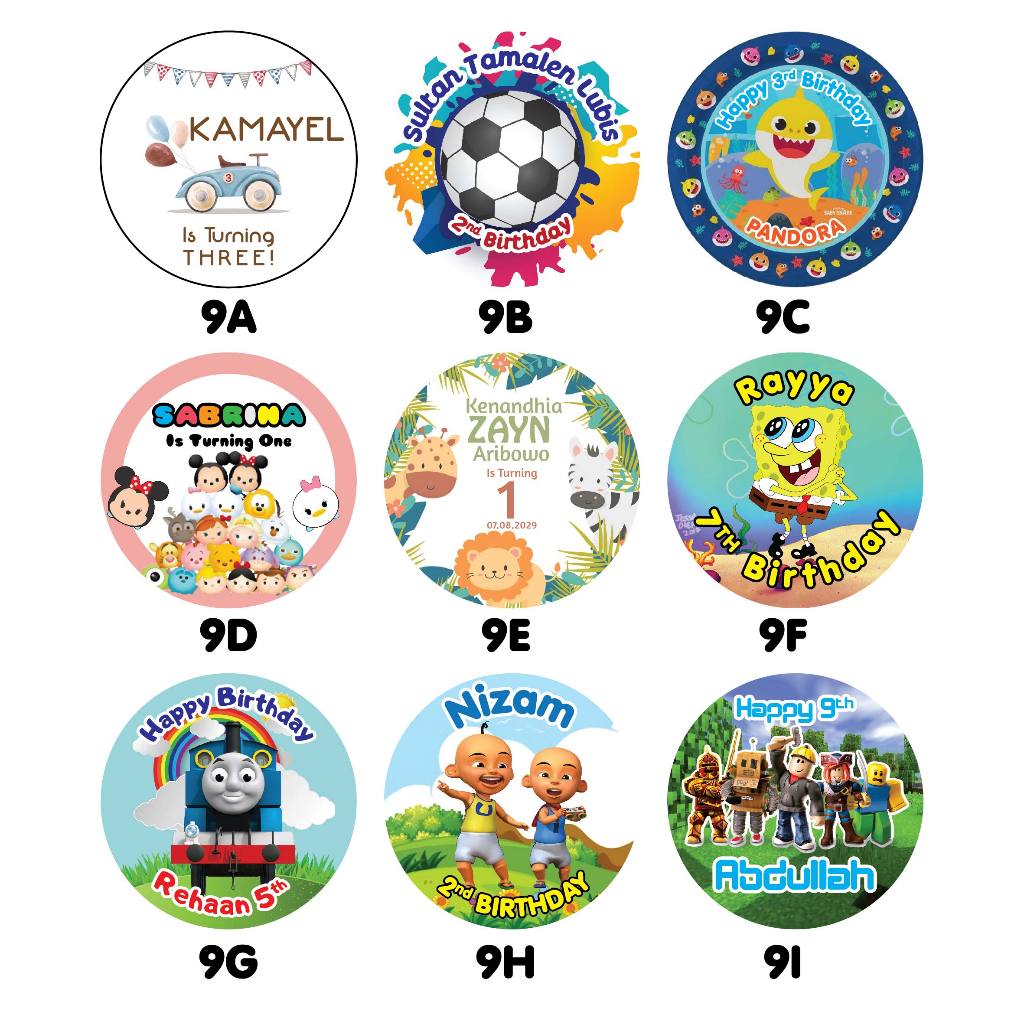 

Stiker ULANG TAHUN ANAK CUSTOM TEKS EKONOMIS Part 2