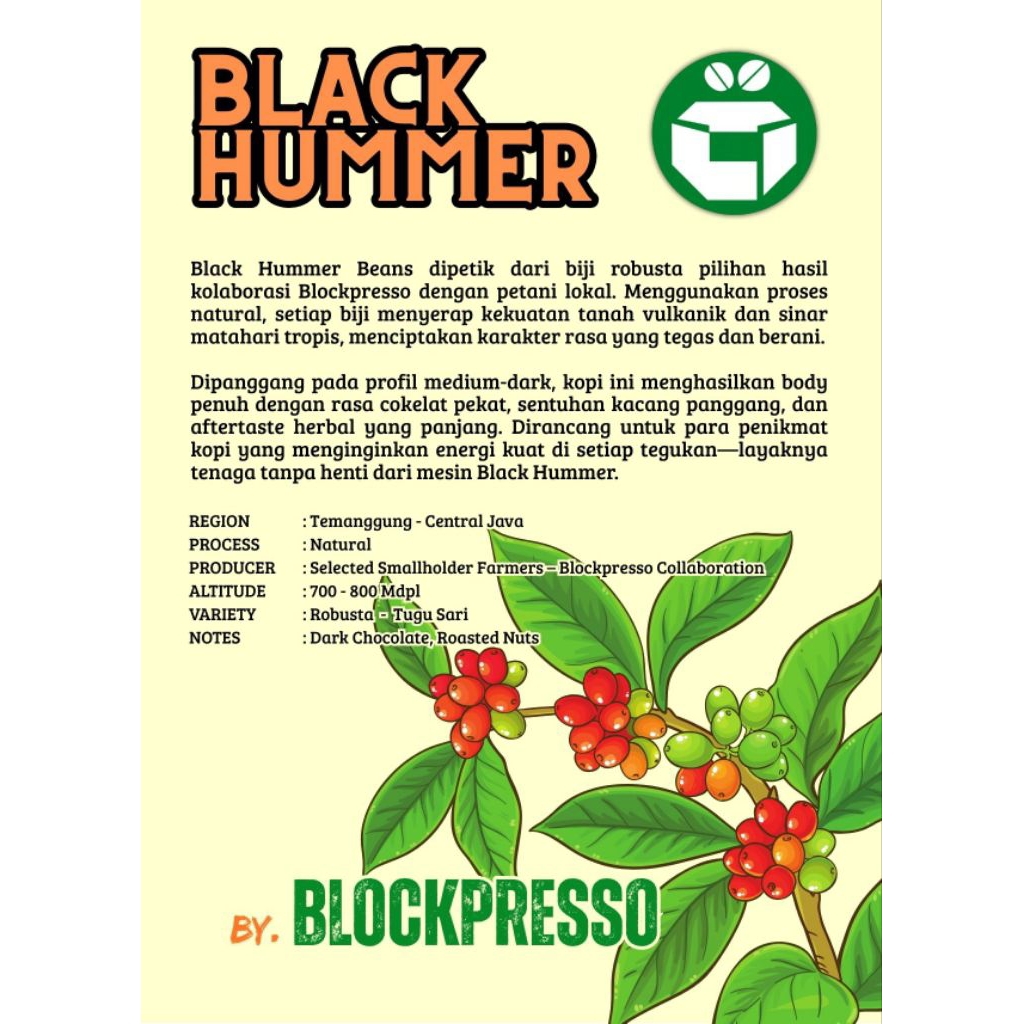 Green Bean Robusta Temanggung - Fine