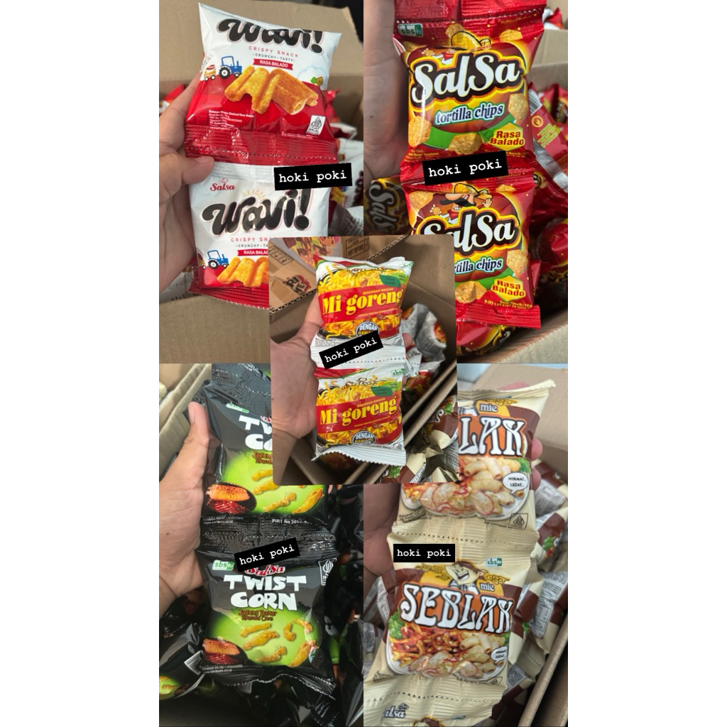 

salsa jajanan jadoel ! Isi 10 murah salsa seblak, bihun, wavi, twist corn