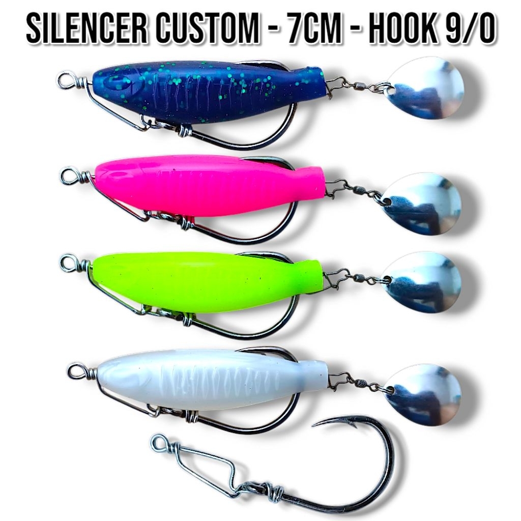 SILENCER CUSTOM ZAL LURE. BLADE GETAR. lure casting toman. umpan casting toman