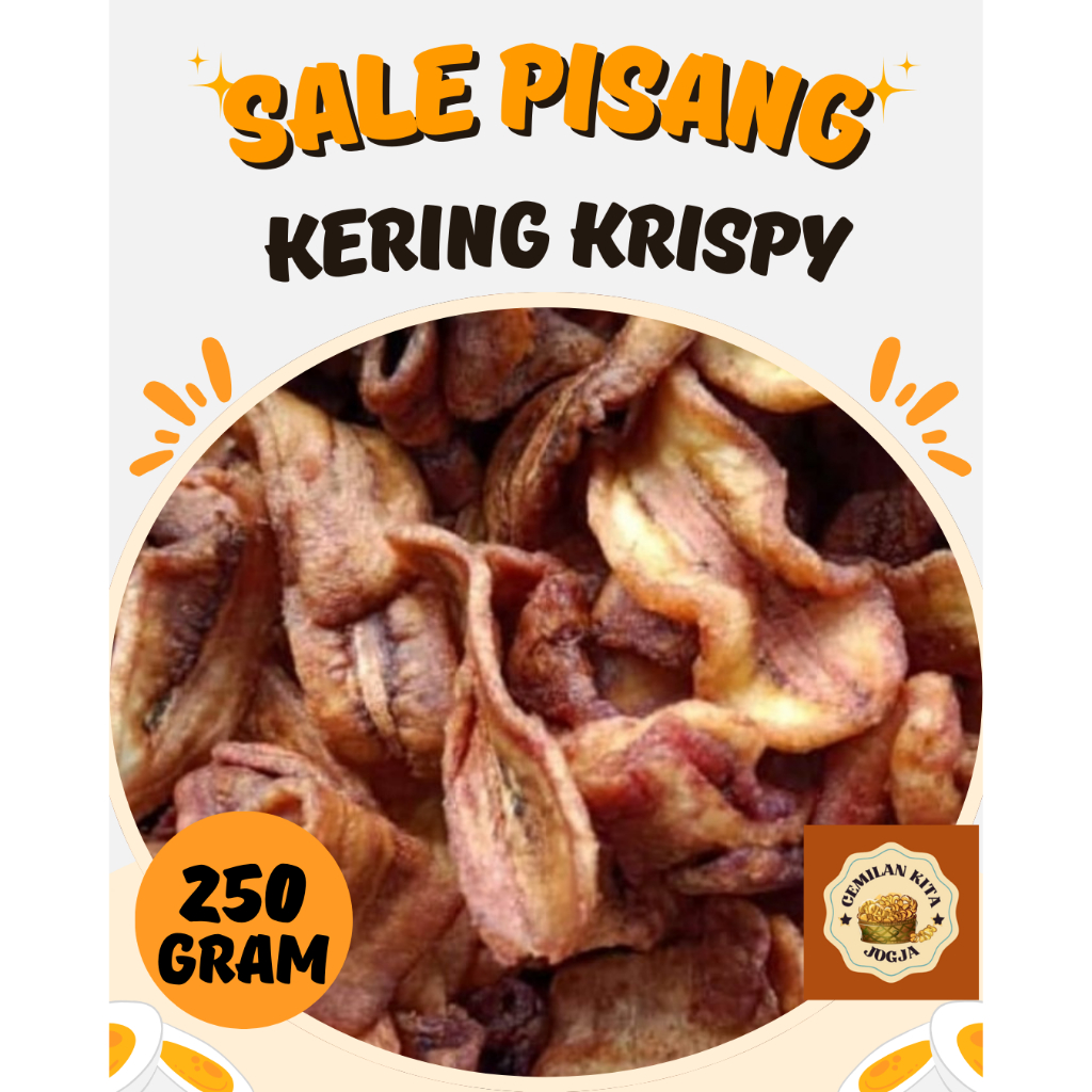 

Sale Pisang Kering Crispy - Manis dan Renyah 250 Gram