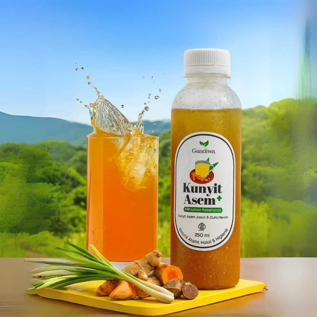 

Gandiwa Jamu Kunyit Asam | Full Serbuk Rempah | Kunyit Asem Pelancar Haid
