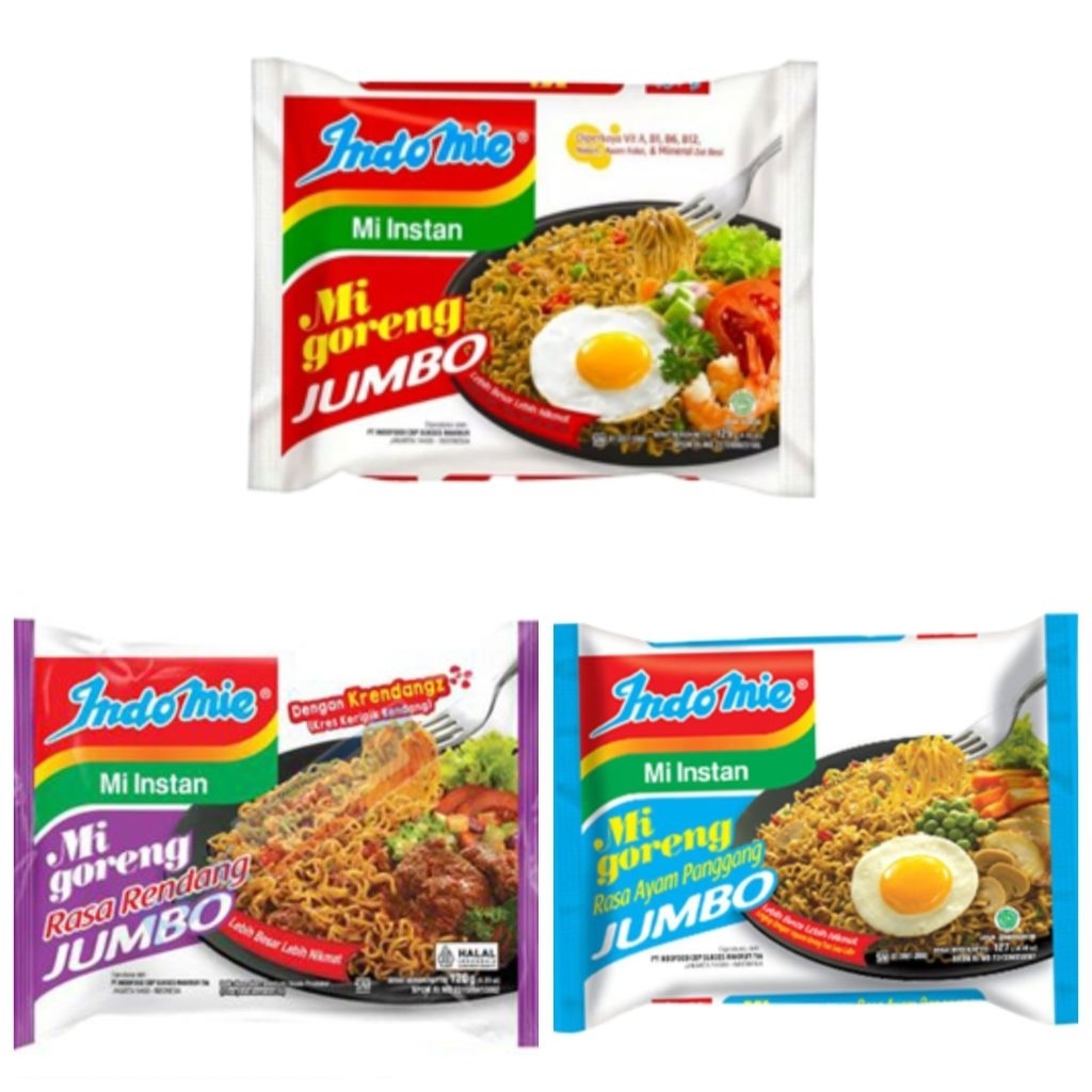 

INDOMIE Mie Goreng JUMBO All Varian Ecer Grosir