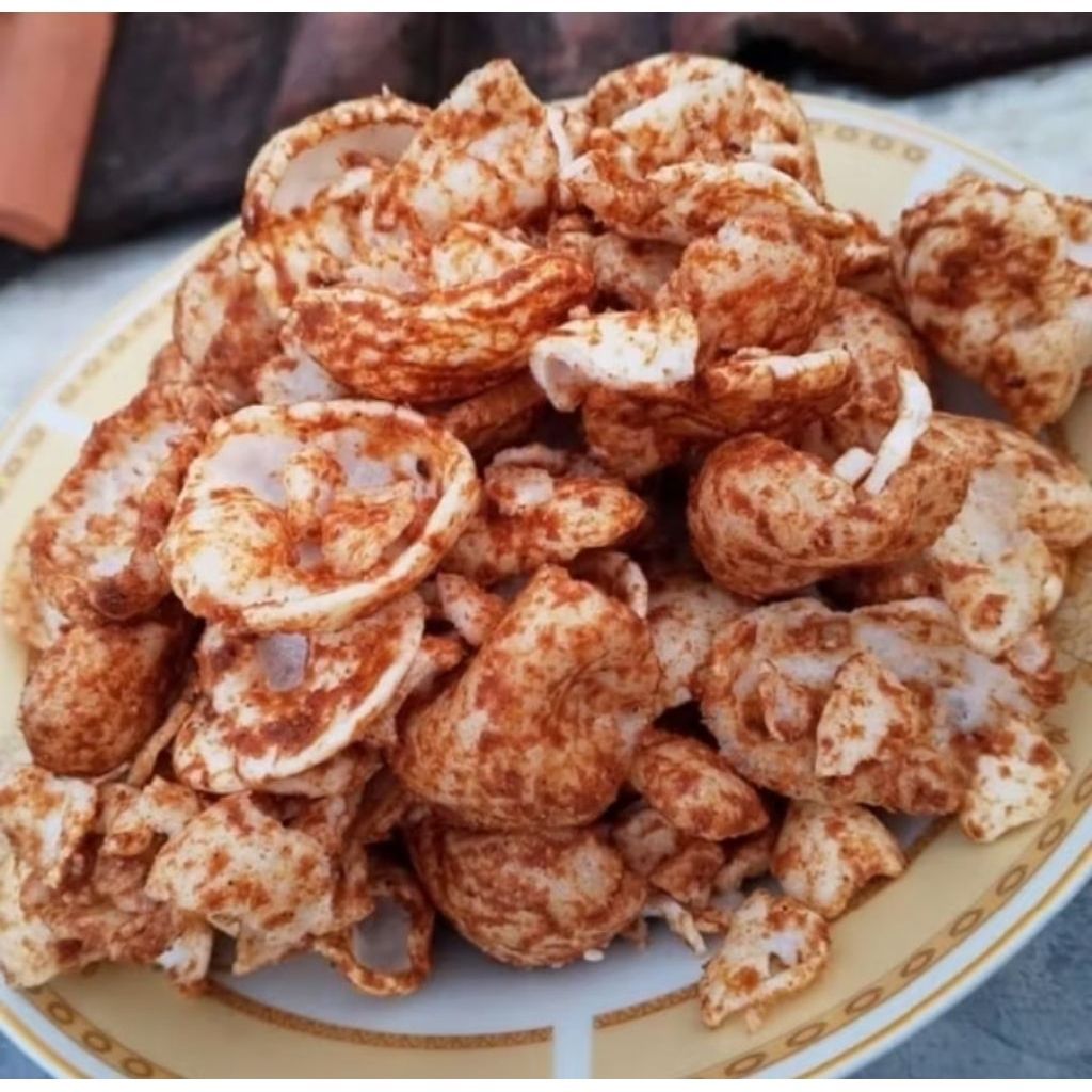 

Antor krupuk glopot kerupuk antor kecil bumbu khas tegal meletuk
