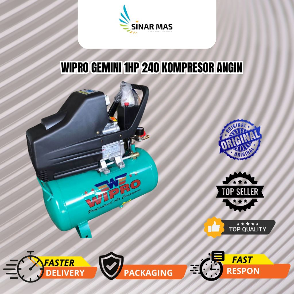 WIPRO GEMINI 1HP 240 KOMPRESOR ANGIN