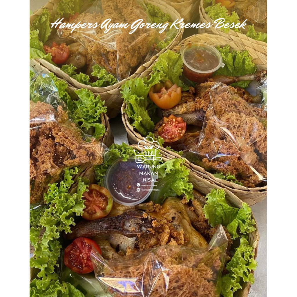 Ayam Goreng Kremes Besek 1ekor utuh/Ayam Utuh goreng kremes menu praktis