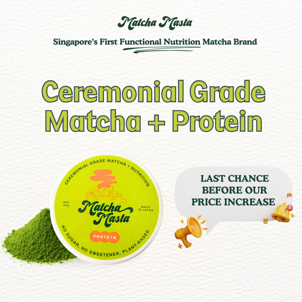 

[EXCLUSIVE DISCOUNT] Matcha Masta Uji Ceremonial Grade Matcha + Protein - 40gr