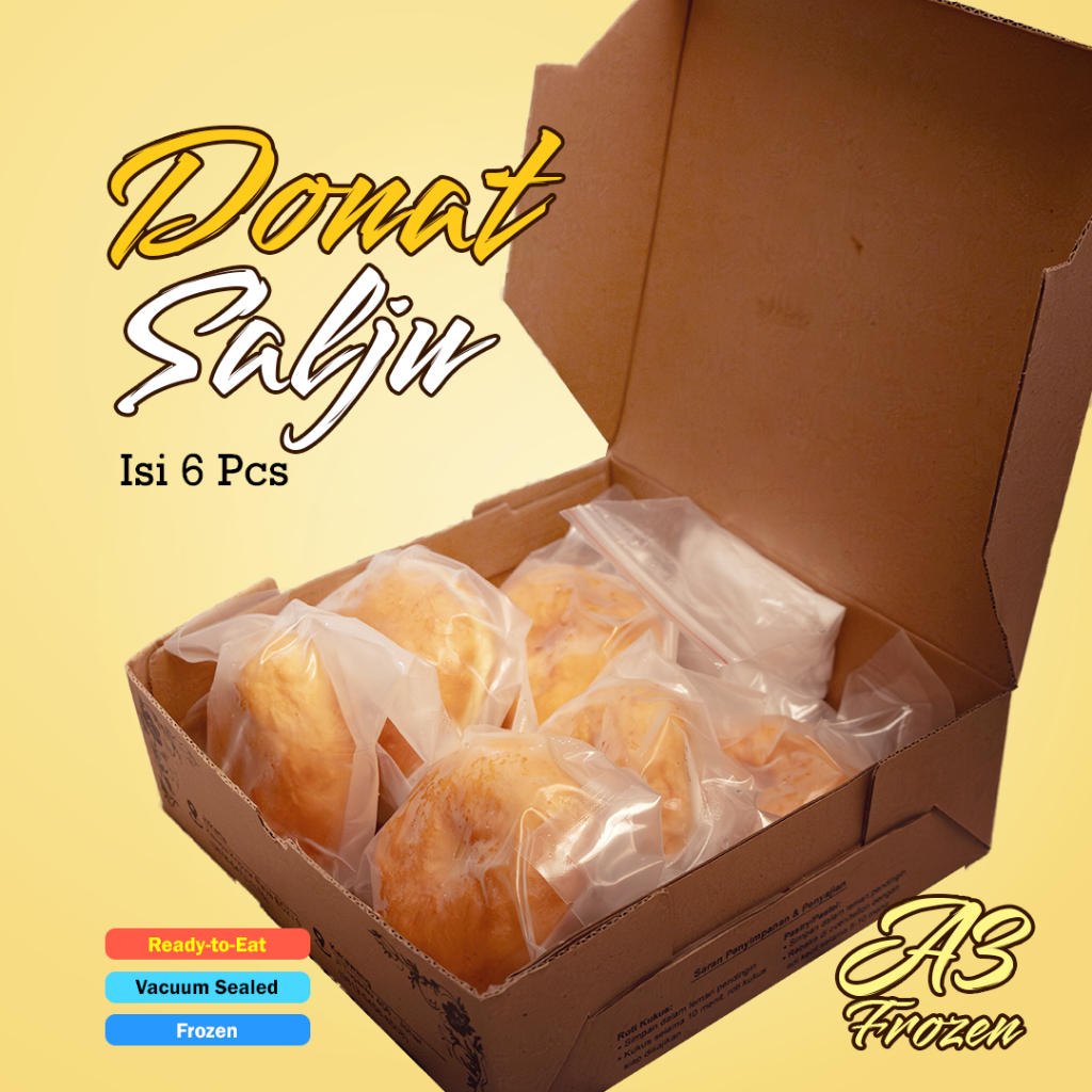

Donat Salju A3 Frozen Isi 6 Pcs Topping Gula Salju